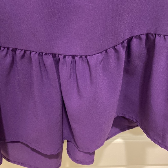 Purple Ruffle Top - Picture 3 of 4